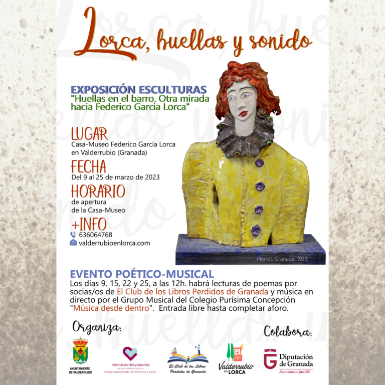 Esculturas, música y poesía se unen en la exposición ‘Lorca, huellas y sonido’